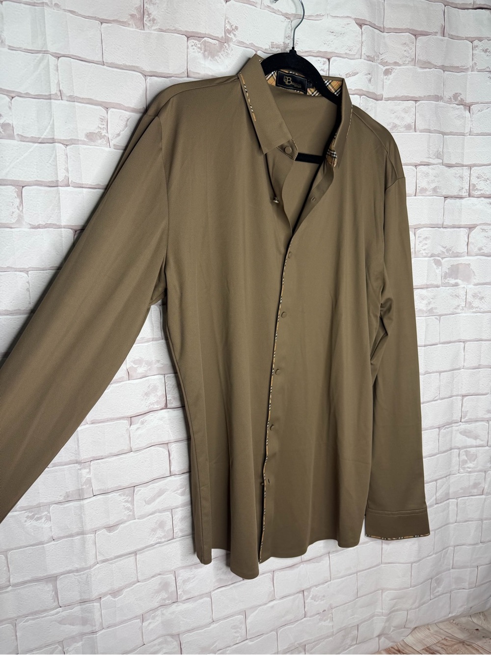 Barocco Los Angeles Men’s Button Front Shirt | Size M | Stretch Performance - Picture 2 of 8